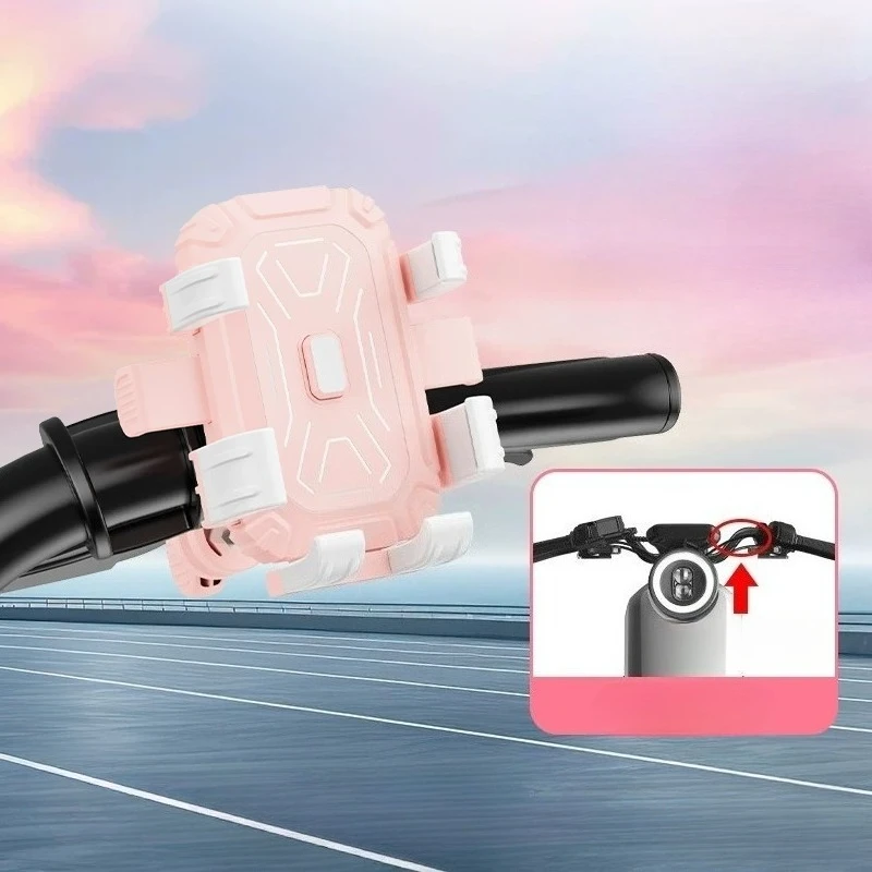 

Cute mobile phone holder Motorcycle electric scooter Bicycle rearview mirror Universal beautiful woman holder Navigation novelty