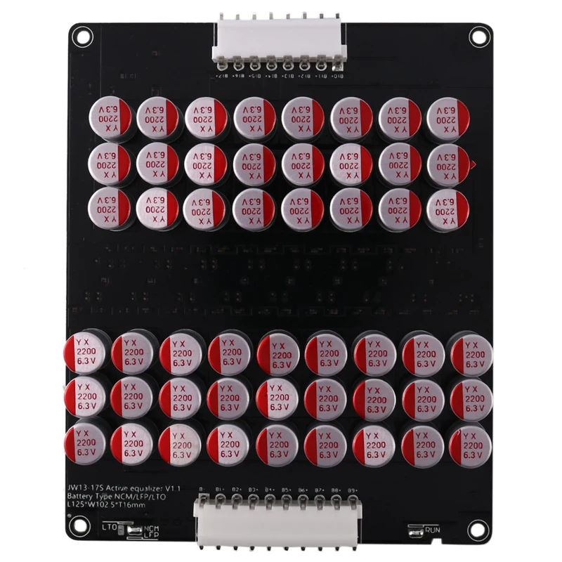 13S-17S Whole Group Balancer 5A Active Lithium Lipo Lifepo4 Battery Equalizer Energy Transfer Capacitor BMS Board