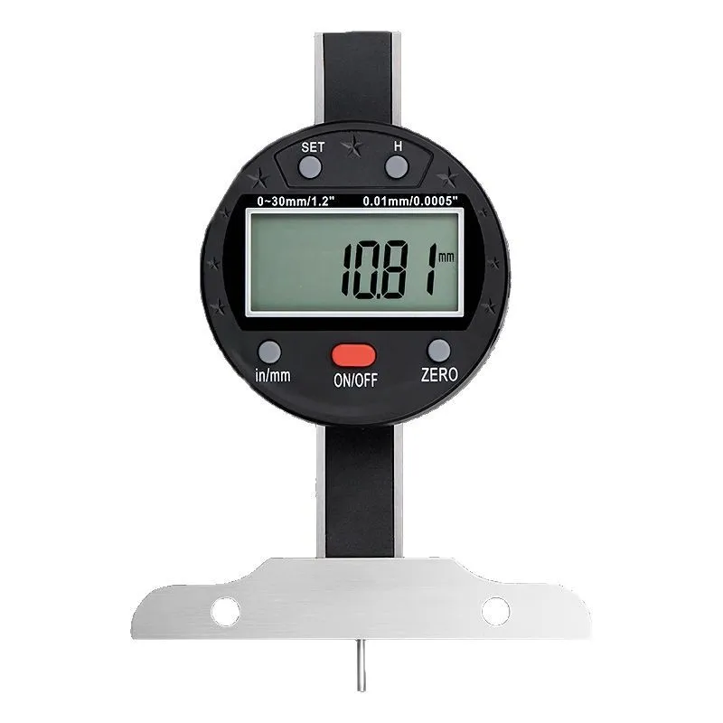 

Digital Depth Gauge Thousand Percent Meter Electronic Gauge 0-200mm High Precision Fine Rod Depth Gauge
