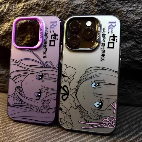 Anime Cute Rem Emilia PC Phone Case for Xiaomi Redmi Note 14 14S 13 12 11 Pro Plus 4G 5G 12S 11S 10S 10 9 9S 12C 13C 14C A3 A4