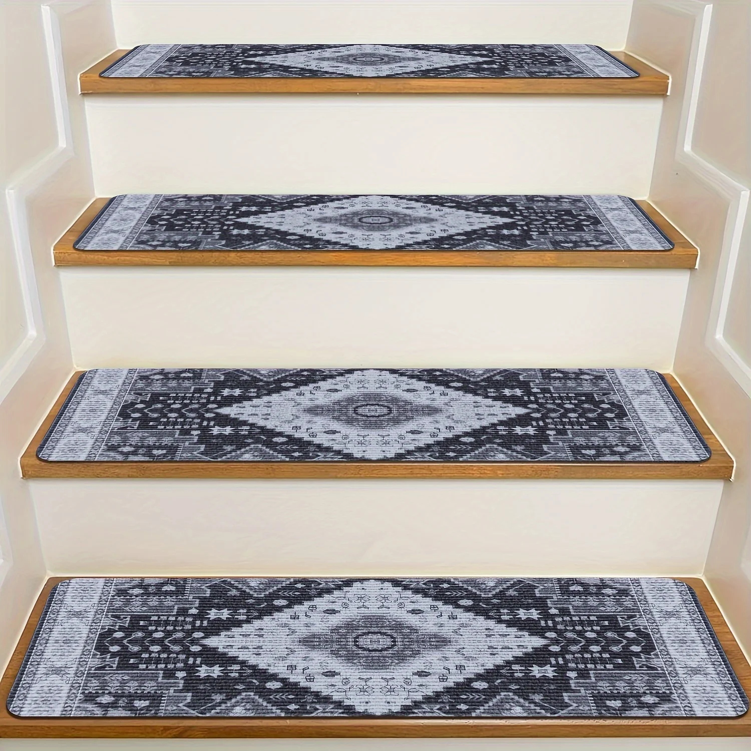 

VIKAMA Anti-slip Rug for Stair Steps - Wooden Stair Steps, Step Mats, Children's, Elderly Pet Protection Pad for Home Decoration
