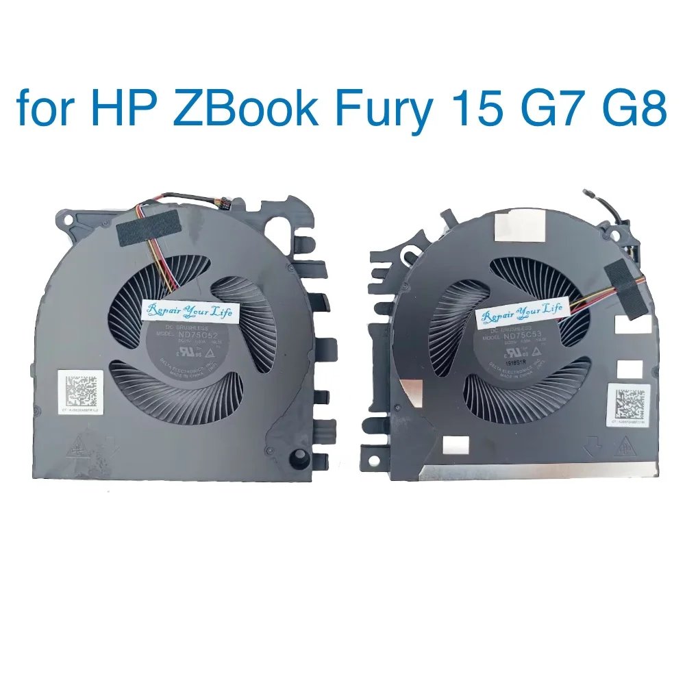 ventilador de refrigeracao portatil para hp zbook fury 15 g7 g8 estacao de trabalho movel notebook cpu gpu cooler nd75c52 19l05 nd75c53 19l06 m17046 01