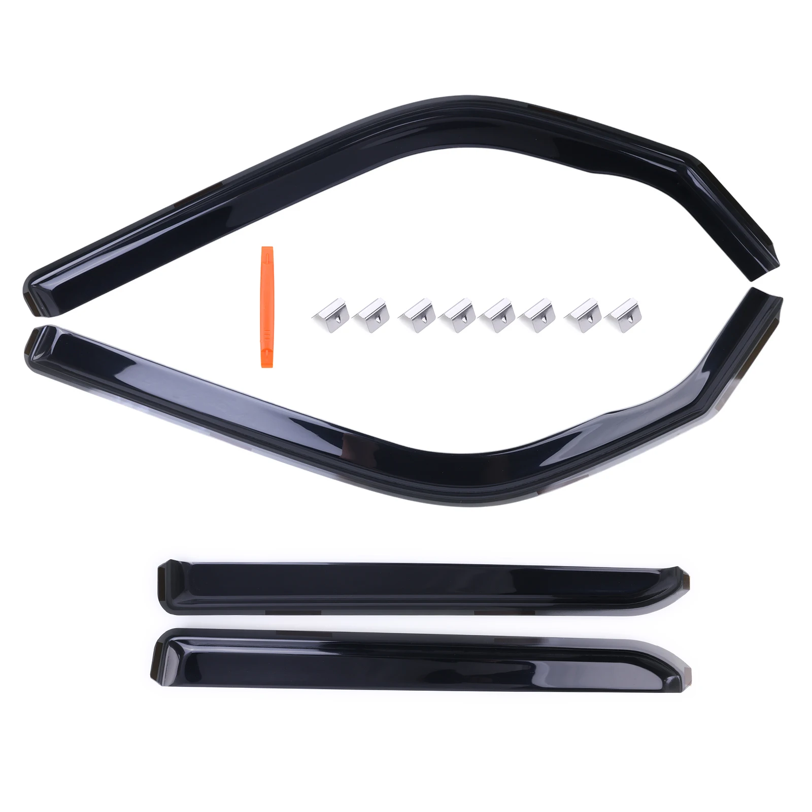 

4Pcs Wind Deflectors Compatible for T-oyota 4Runner 2010-2024 In-Channel Rain Guards for Wind Rain Sun Protection