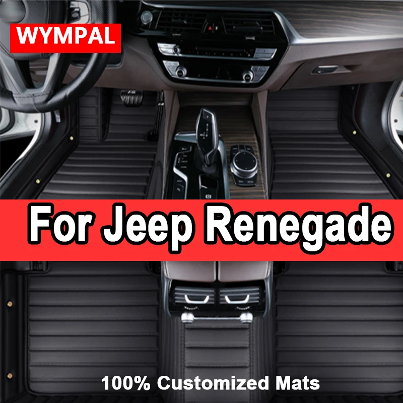 

Luxury Custom Automotive Car Floor Mats For Jeep Renegade 2016 2017 2018 2019 Auto Luxury Leather Car Mats Full Coverage
