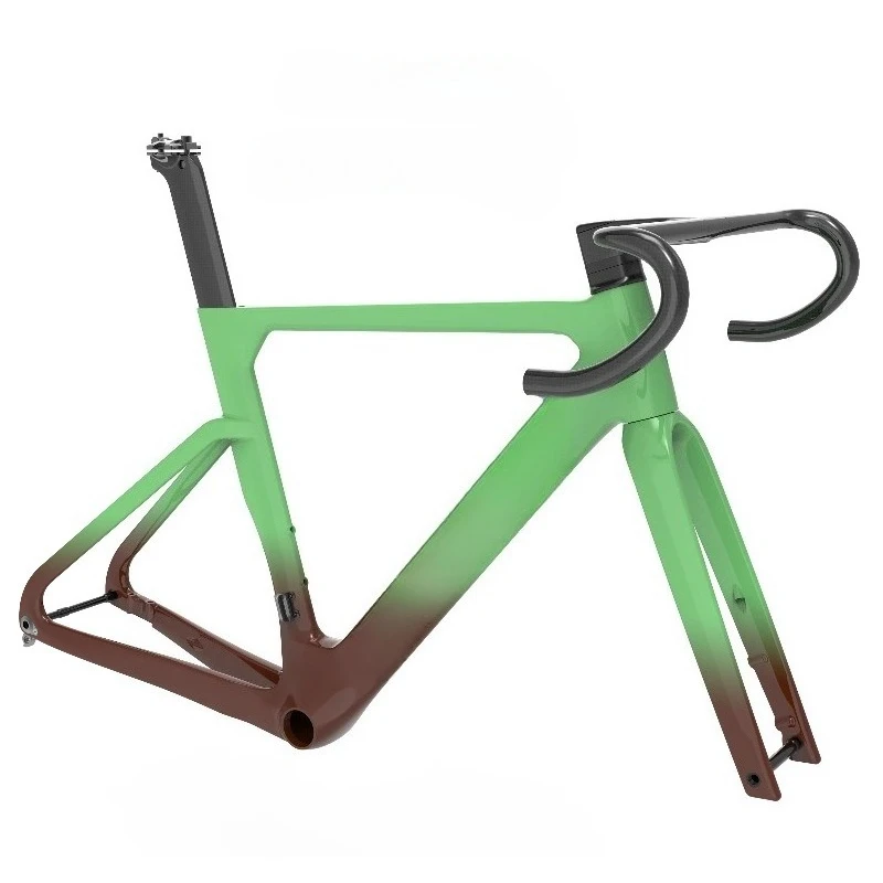 High-performance road bike frame carbon fiber with disc brakes and frame set