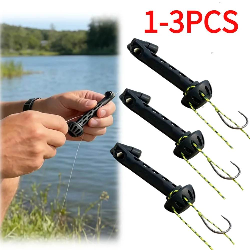 Fly Fishing Magnetic Fly Threader Fishing Anglers Tippet Threader Universal Knot Helper Knot Assist for Threading Hook Accessory
