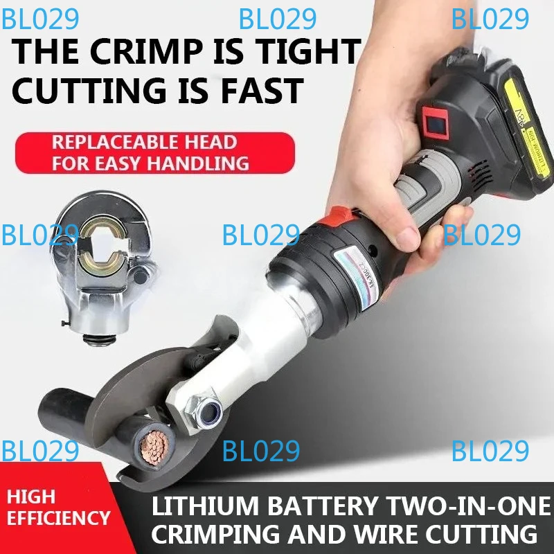 Battery Powered Cable Cutter Hydraulic Cordless Electric Cable Cutter With Battery Powered Cable Lugs Crimping Tools