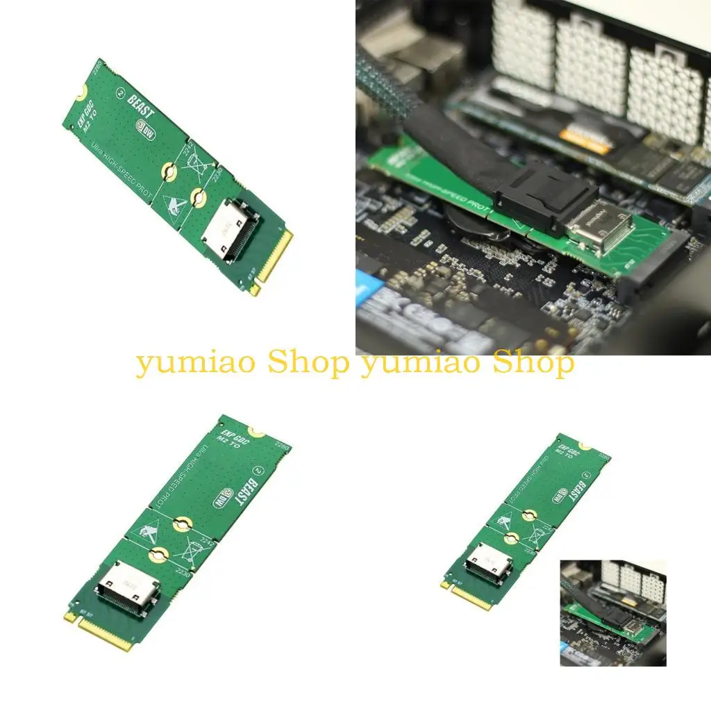 

587B M.2 M to OCuLink Адаптер для быстрой передачи данных GPU Dock ПК Ноутбук на адаптер внешней видеокарты для различных