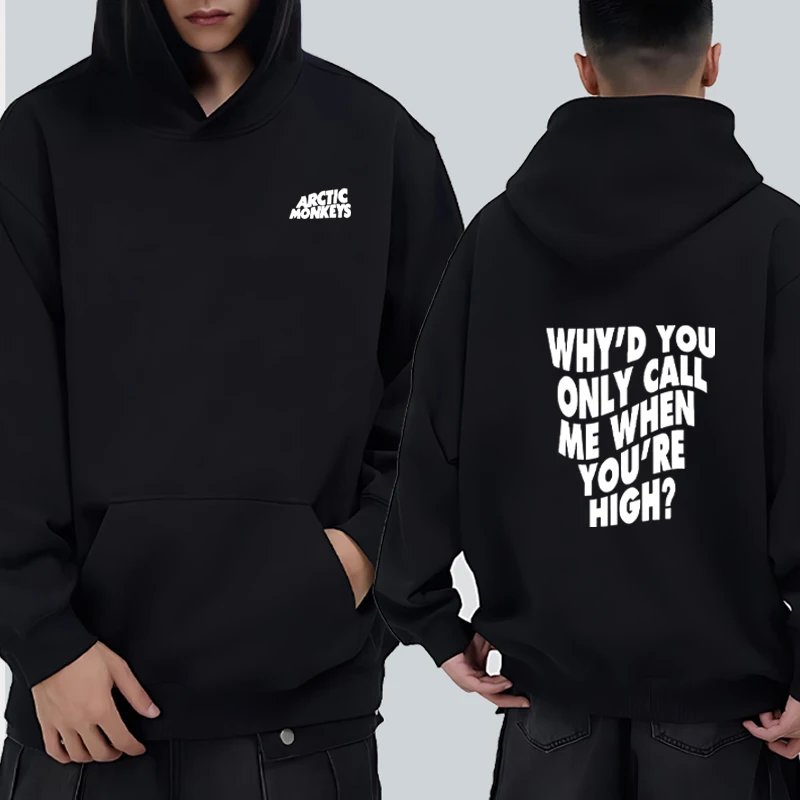 

Fashion Arctic Monkeys printed Hoodies Men women Casual Long Sleeve Fleece Pullover Autumn Winter Sweatshirts streetwear Unisex
