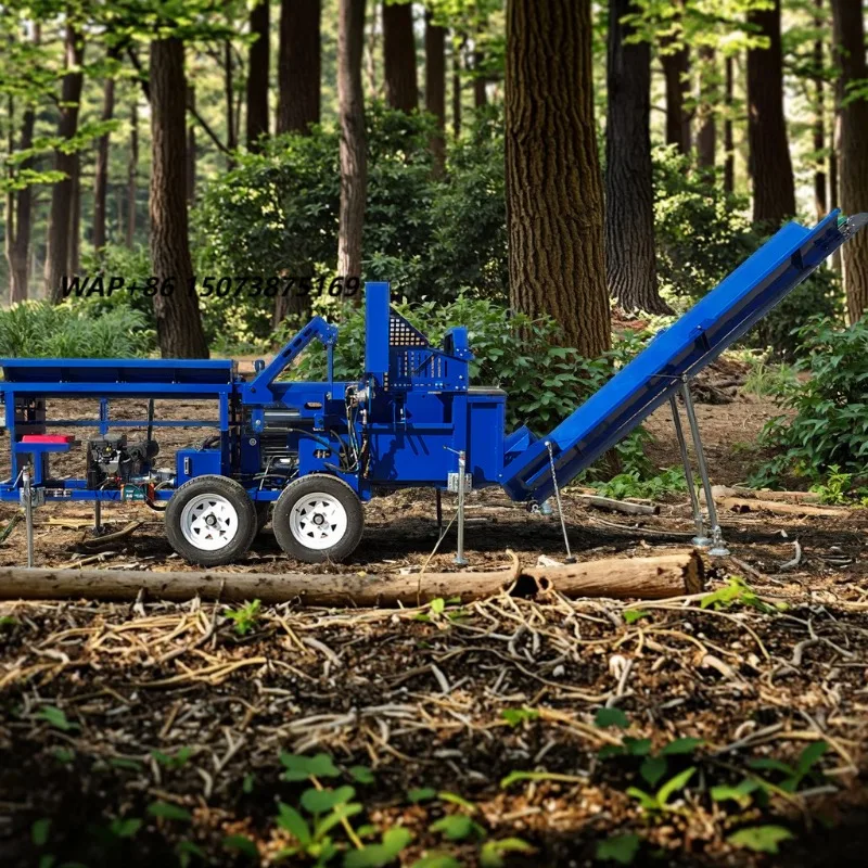 FP-500H 30T Firewood Processor Log Splitter Wood Shredder Saw Machine for Forestry Tractor