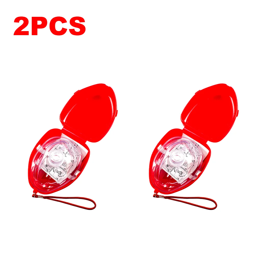 1-10PCS Ehbo CPR Ademhalingsmasker One-Way Kunstmatige Ademhaling Ademhalingsautomaat Maskers Outdoor Camping Emergency redder vraagt