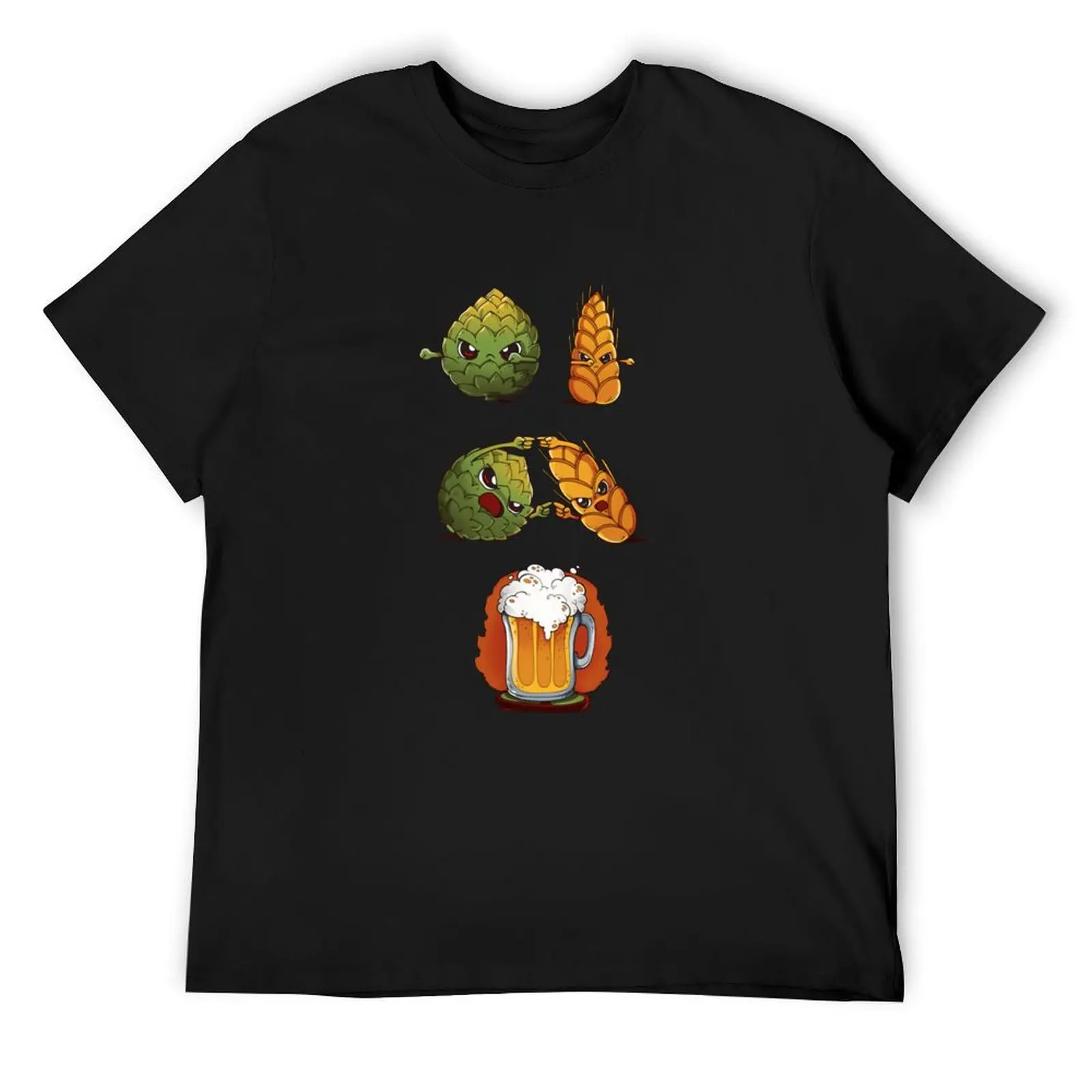 BEER FUSION T-Shirt oversized plus size tops workout shirts for men