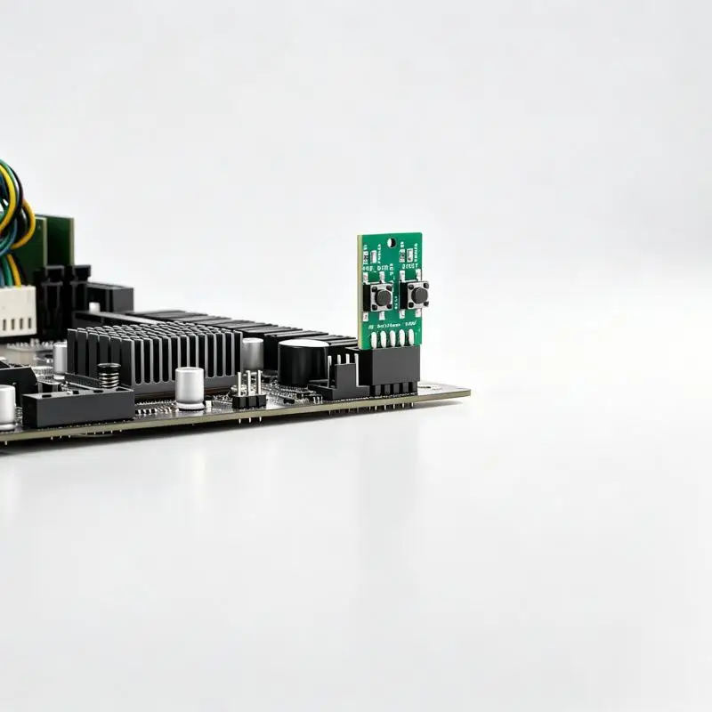 Power Reset Switch External Module with LED 9Pin Motherboard Header Plug and Play for DIY Desktop Computer Case Building