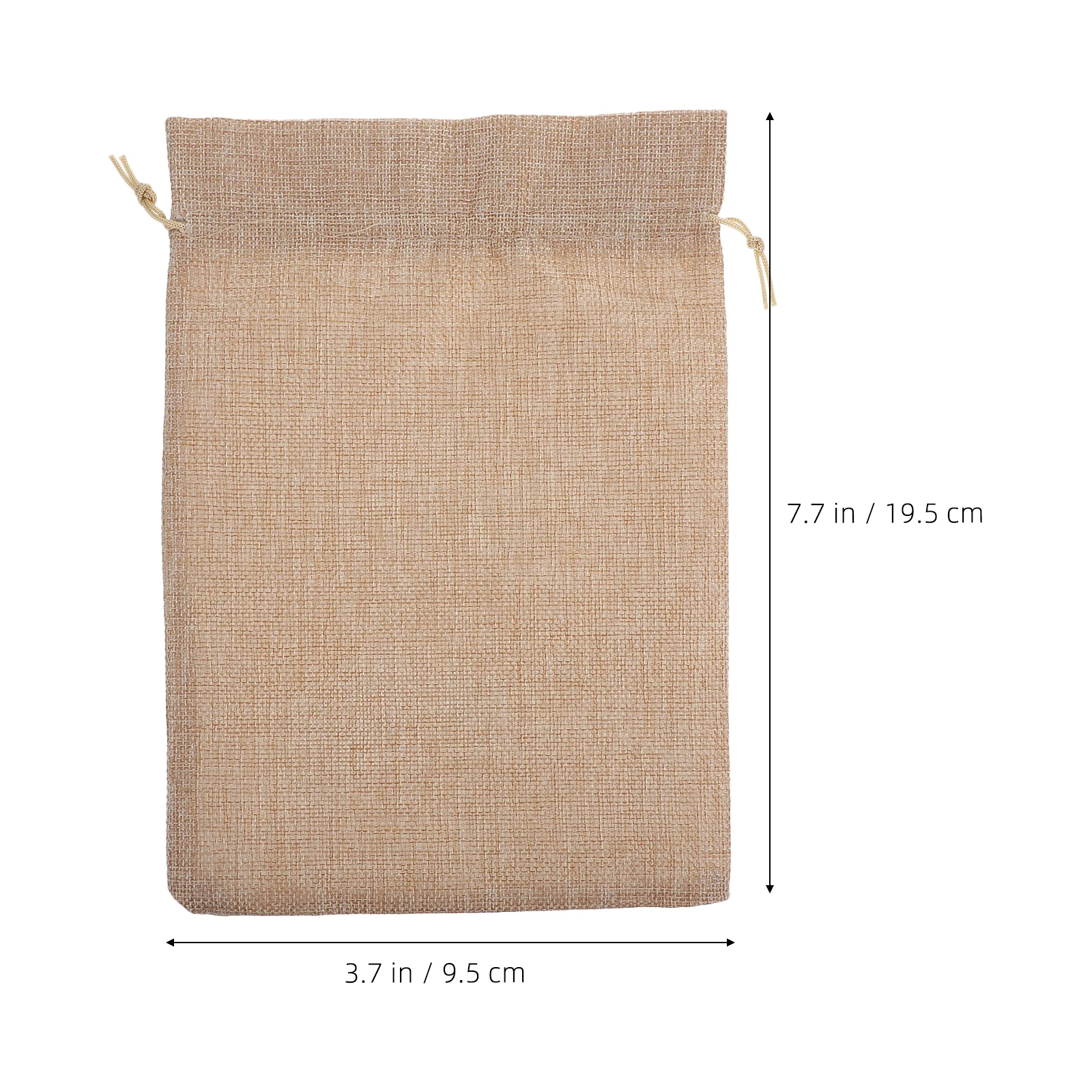 

10pcs Drawstring Pouches Fabric Tea Bags Storage Light Brown Travel Party Bags Jewelry Gifts Festival Cloth Packaging Solution