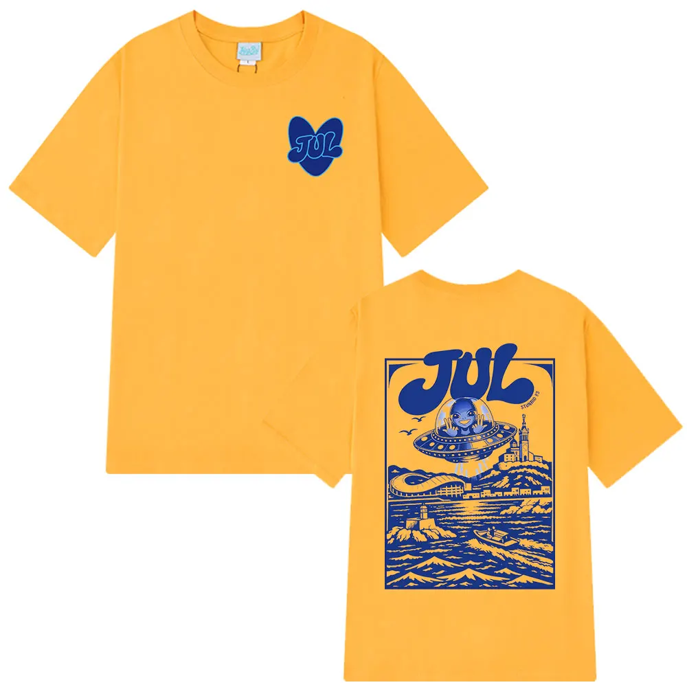 Rapper Jul Graphic T Shirt Men's Women Clothing Fashion Hip Hop T-shirt Casual Cotton Short Sleeve Oversized T-shirts Streetwear image 3