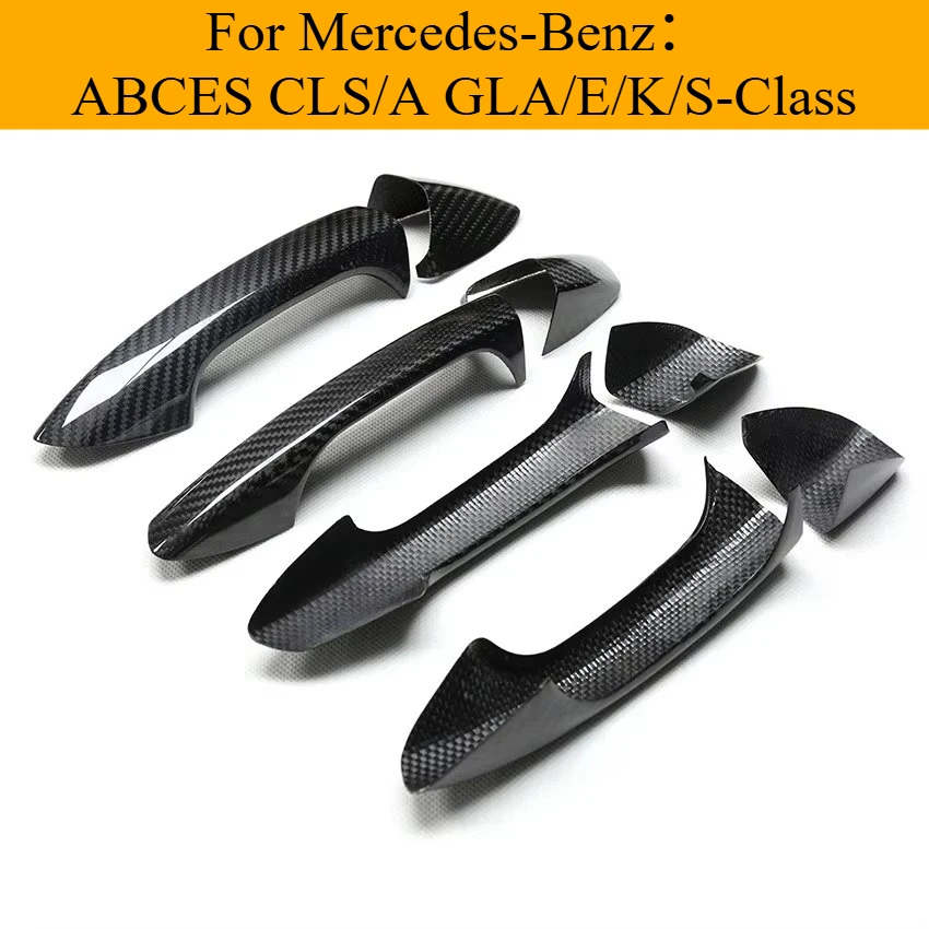 

Car handle accessories suitable for Mercedes-Benz A/B/C/E/S CLS/A GLA/E/K/S class dry carbon exterior door handles