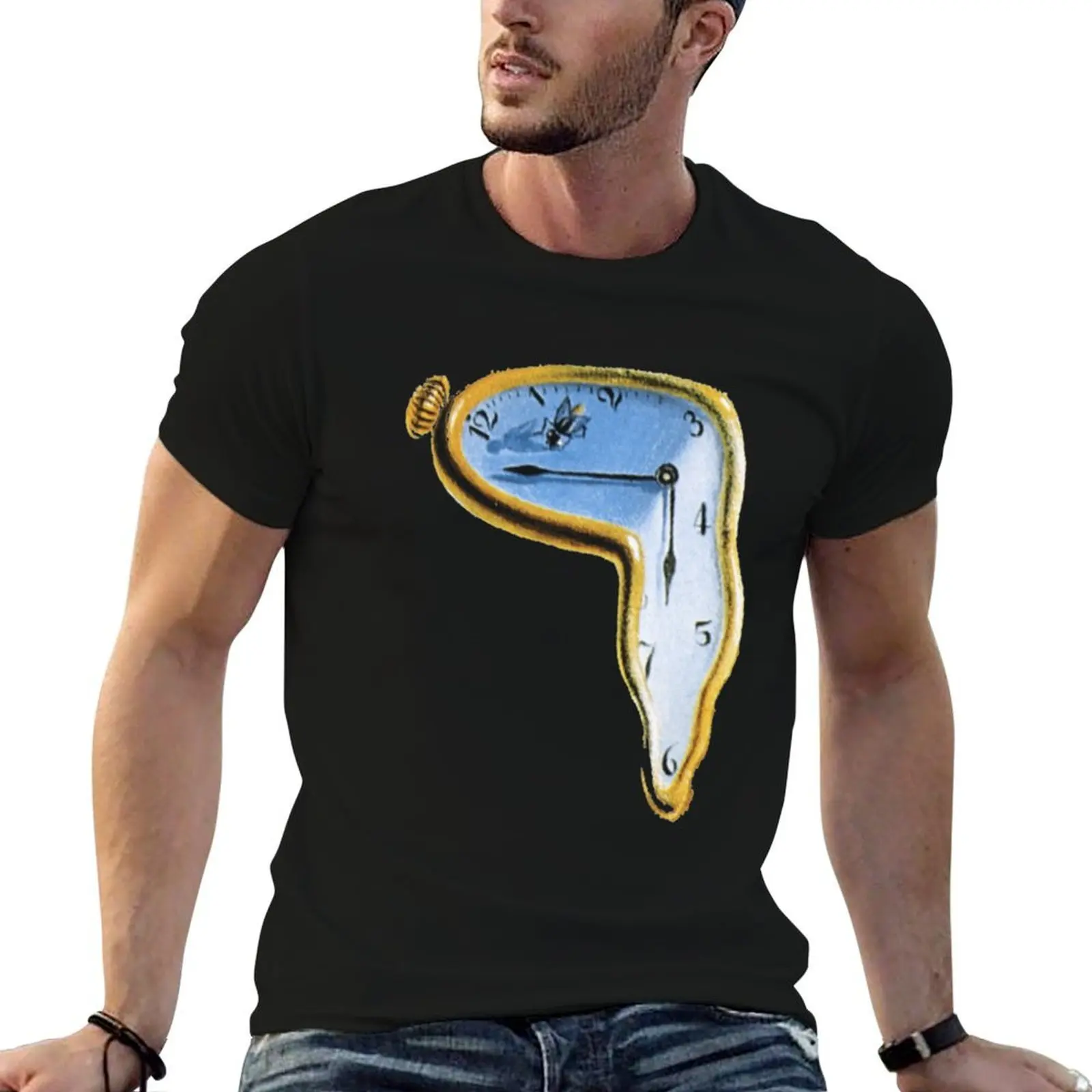 Salvador Dali La persistance de la mémoire Classique. T-shirt fonctionnel décontracté à manches courtes