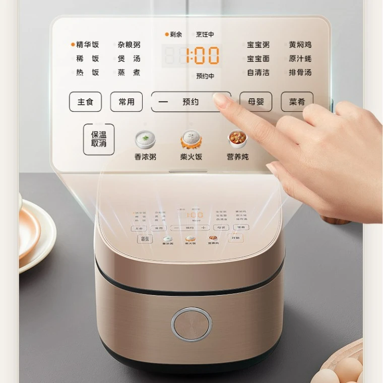 Reiskocher Haushalt 0, beschichteter Reiskocher, multifunktionaler Innentank-Kochtopf aus Edelstahl 316,