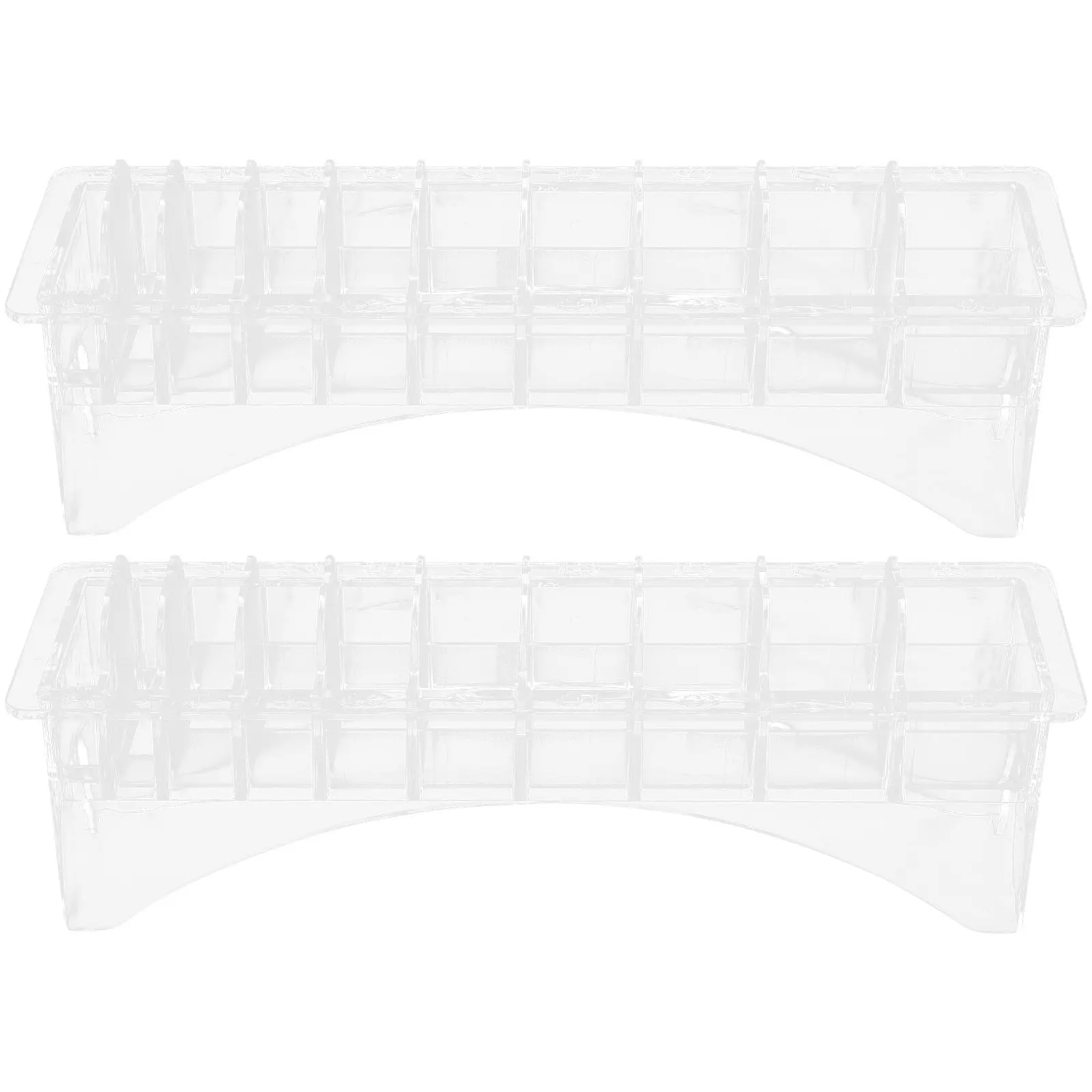 

2Pcs Stable Comb Storage Box ABS Material Limit Positioning Hair Styling Organizer for Guide Comb Hair Tool Storage Case Salon