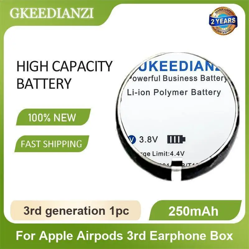 Battery For Apple Airpods 1st 2nd A1604 A1523 A1722 A2032 A2031 1 2 A1596 020-00098 Wireless Charge Box 3rd Earphone