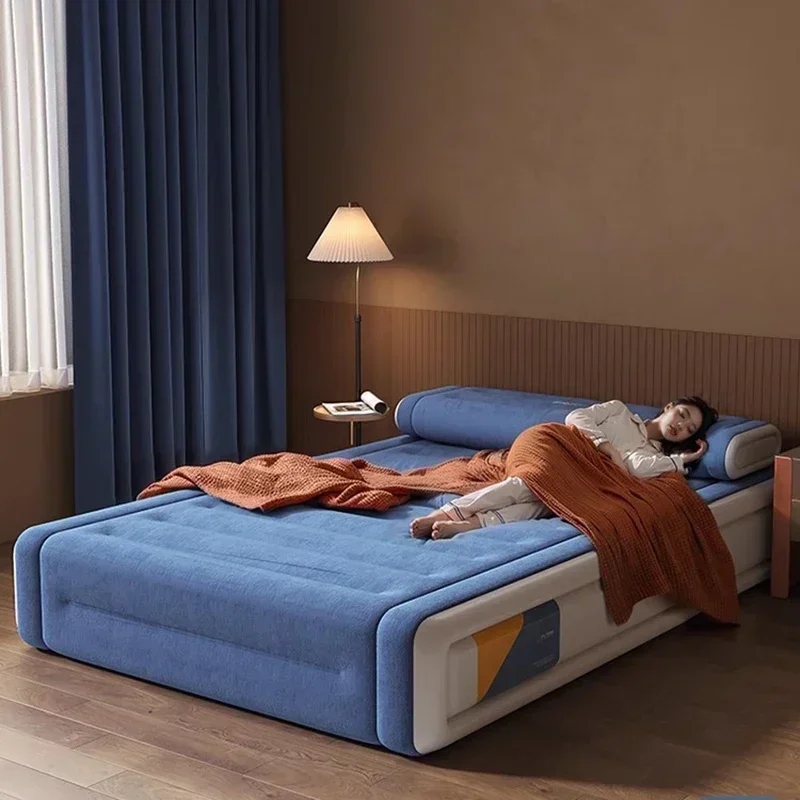 Cama inflable plegable de diseño de belleza, cama portátil de lujo, ahorro de espacio, Camping, Princesa, sexo, Letto, matrimonio, muebles de moda