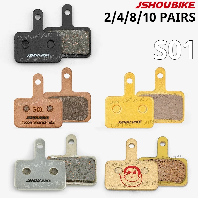 

JSHOUBIKE 2/4/8/10 Pairs Hydraulic Disc Brake Pads Resin Semi-metallic / All-metallic / Sintering / Ceramic For Shimano MT200