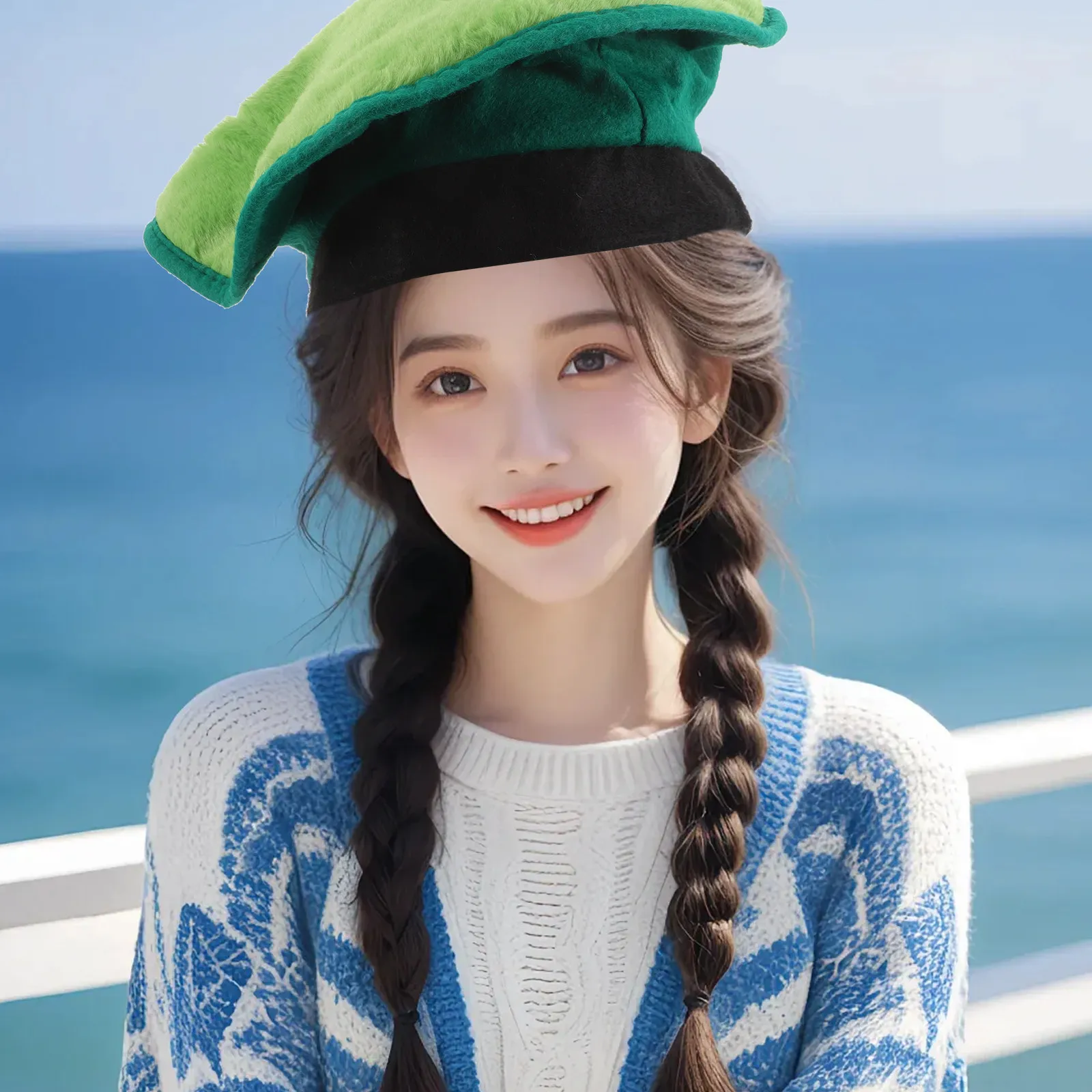 

Golf Beret Hat Lightweight Breathable Golfer Beret Party Cap Flag Funny Golf Costume Golfer Hat Golfing Headwear