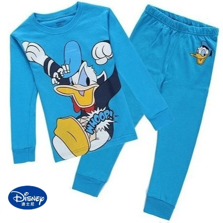 

Disney Boys Cartoon Pajama Set | Cotton Long Sleeve Sleepwear, Spring Fall Loungewear