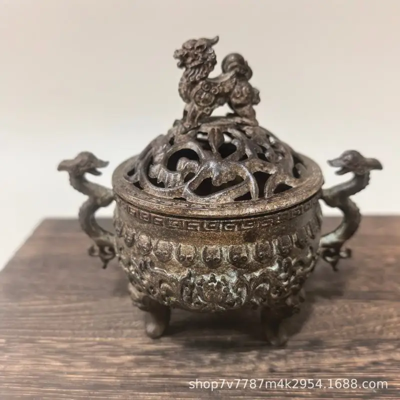 Brass Craft Lion Incense Burner Home Living Room Decorative Ornament