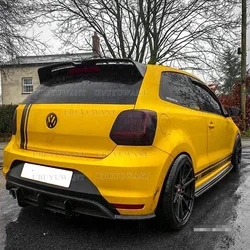 Hot Design for VW Volkswagen POLO 6R Spoiler 2011 To 2017 High Quality ABS Spoiler By Carbon Fiber Black DIY Paint Polo Spoiler