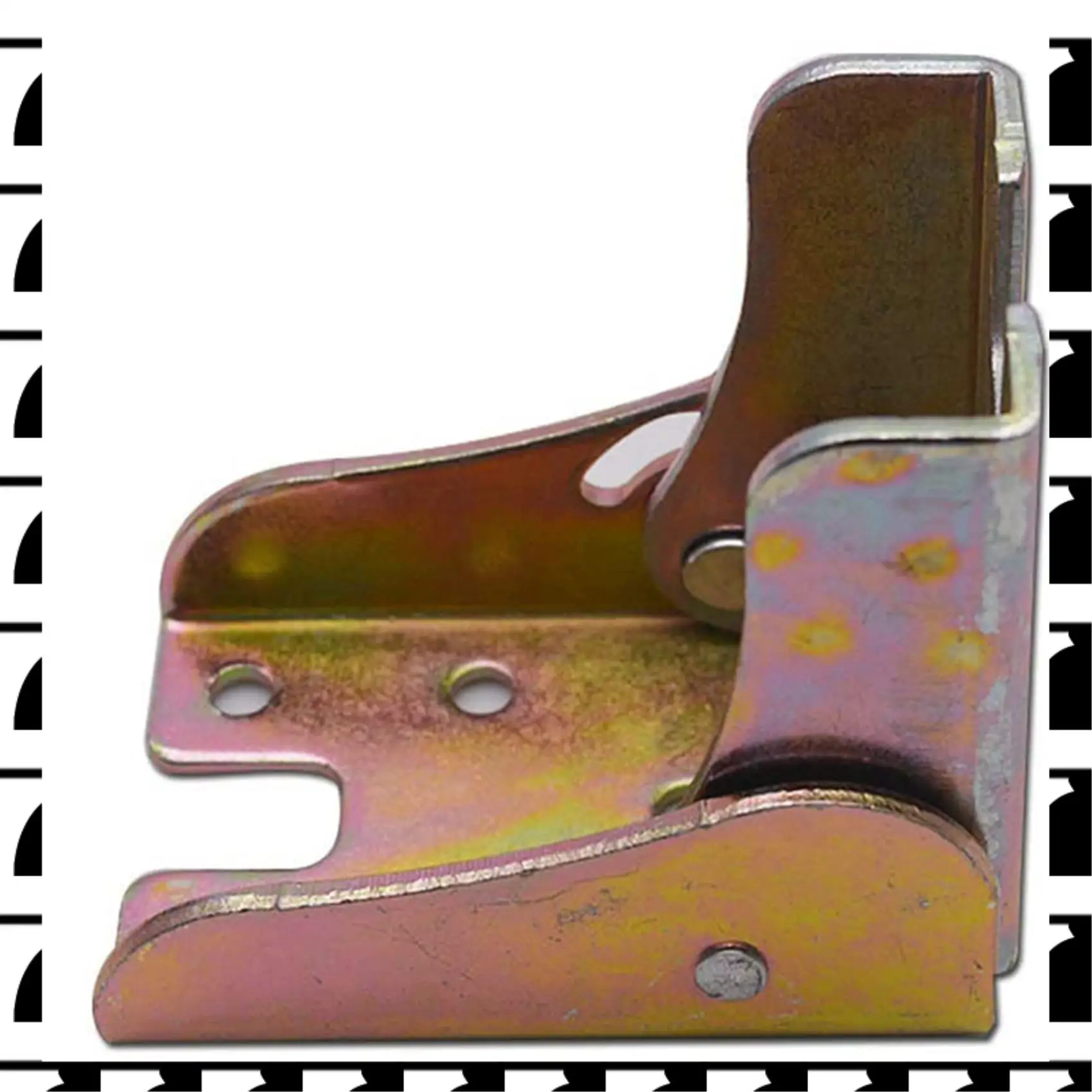 

A44U 8Pcs Folding Table Legs Bed Support Brackets Foldable Furniture Leg Feet Lock 2.4 Inch Height With Springs