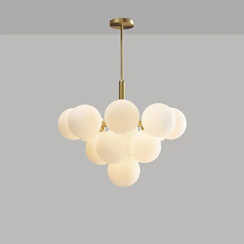 Modern Luxury Glass LED Pendant Lights, Lustre para Restaurante, Cozinha, Sala, Mesas, Quarto, Luminária de suspensão, Decoração de casa