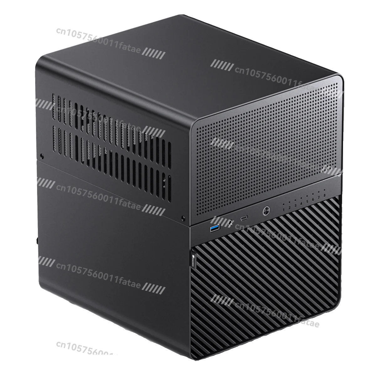Mini Aluminum Chassis ITX Main Board Multimedia Server Network Storage Hot-swappable 8-bit