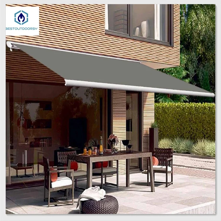 Custom Electric Retractable Outdoor Awnings Customizable Electric Retractable Awning