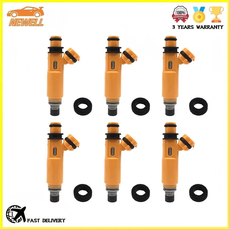 6pcs 195500-3300 MD337900 Fuel injector For Mitsubishi Montero Sport Montero 3.5L V6 1955003300 84212300 842-12300
