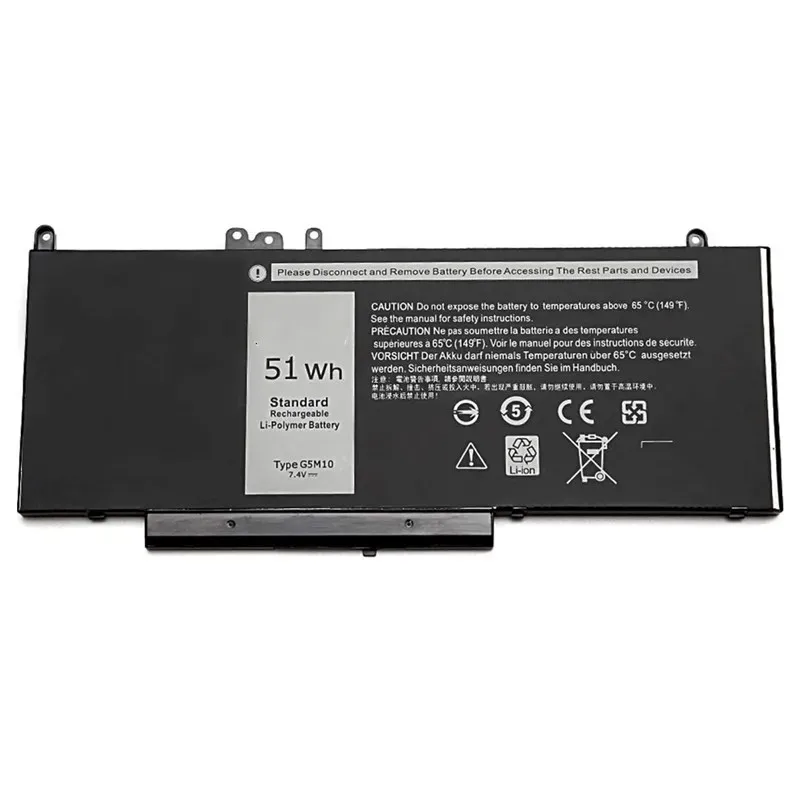 

Аккумулятор для ноутбука Dell Latitude E5450 E5550 15.6" WYJC2 8V5GX G5M10 7.4V 51Wh