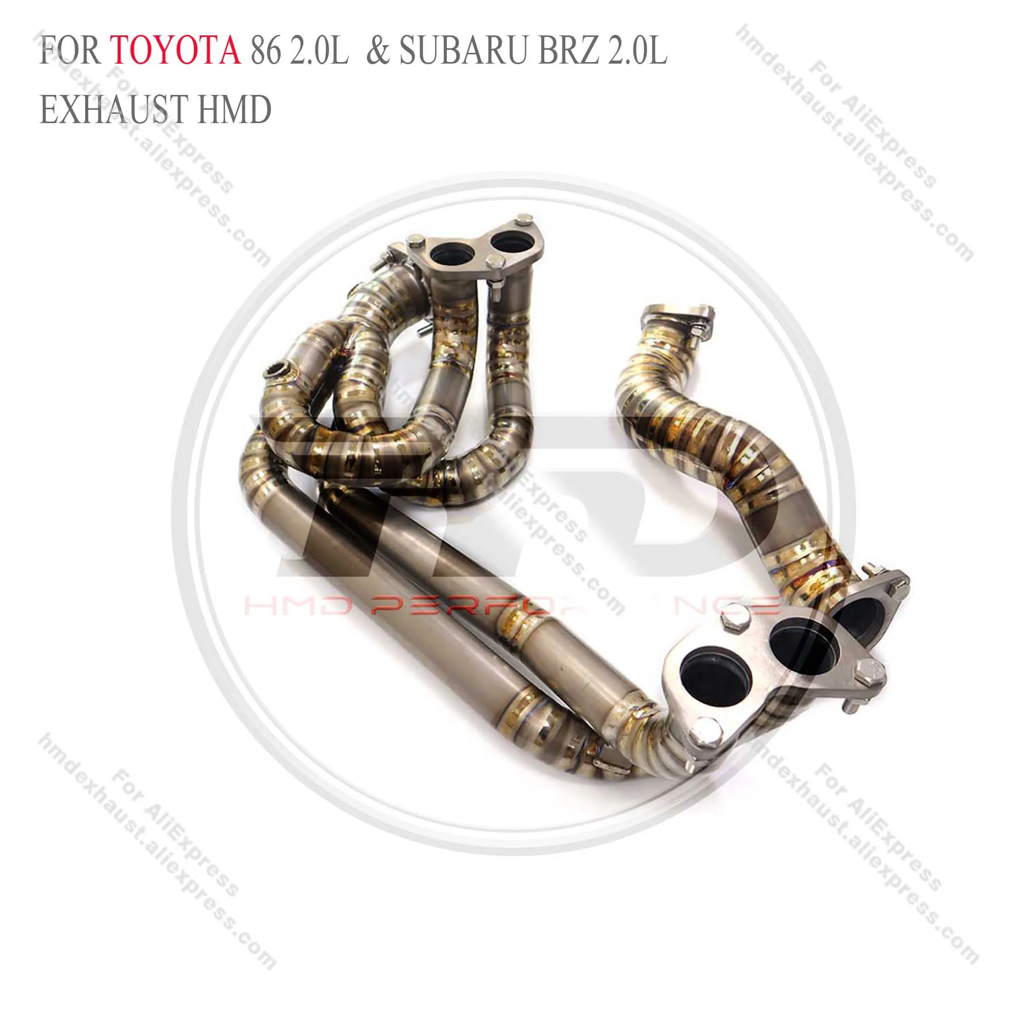 HMD Titanium Exhaust System High Flow Performance Headers for Subaru BRZ Catless Manifold