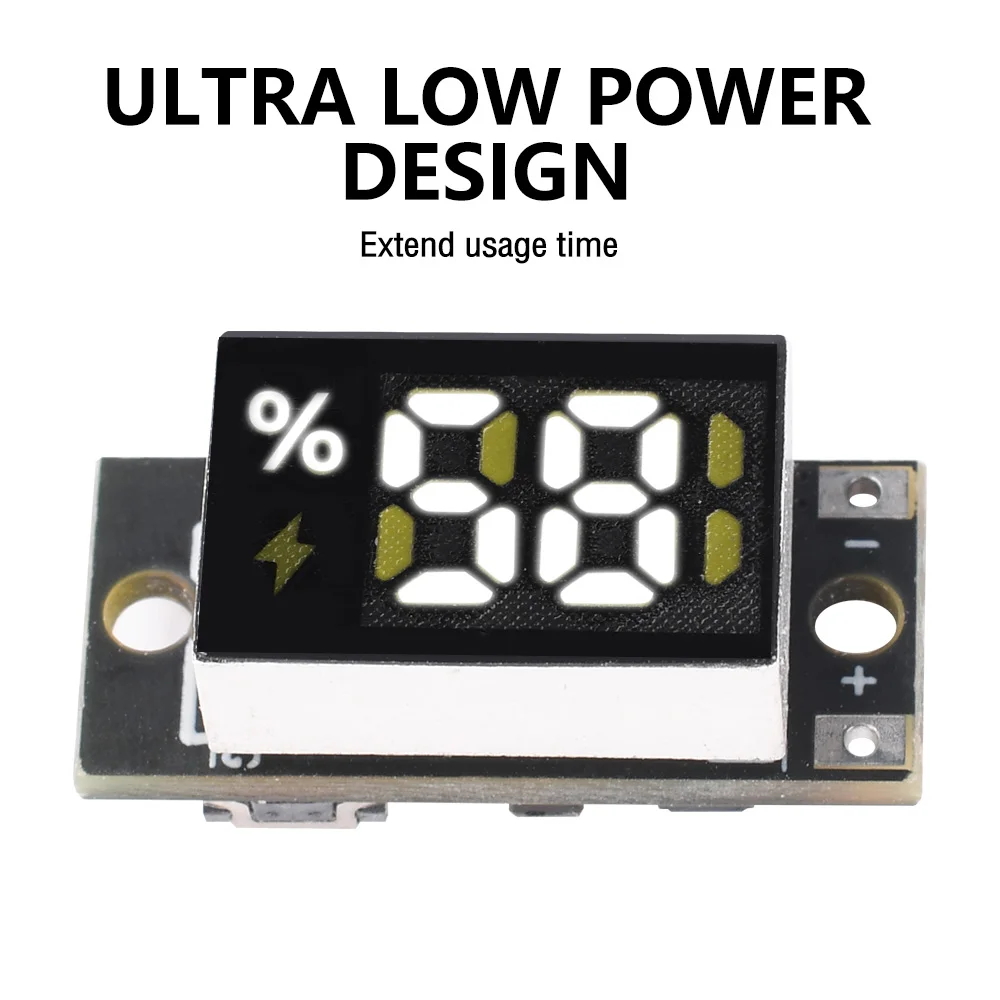 Mini-Batterie-Ladezustandsanzeigemodul 188-Segment-LED-Display Universelle Prozentanzeige für 1 oder 2 x 1,5V – Detail 3