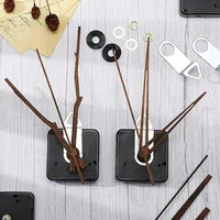 Black Walnut Traced Replacement Hands Atomic Quartz Silent Controlled Wall Clock Movement Mechanism DIY Set Accessories