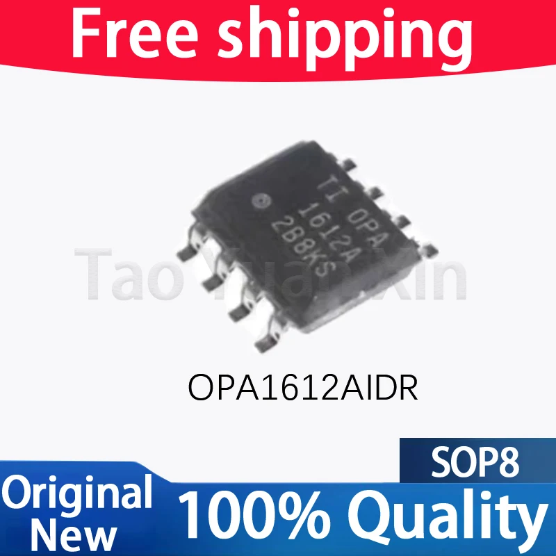 (10piece）100% New OPA1612AIDR OPA1612A OPA1612 SOP8  Chipset