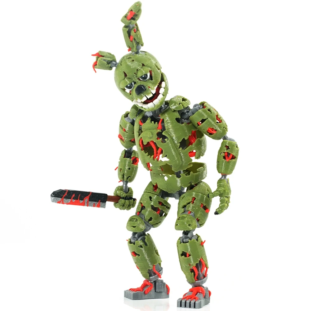 ألعاب بيتزا سبرينغ تراب مطبوعة ثلاثية الأبعاد من FNAF Freddy Fazbear شخصيات الحركة نموذج أنيمي دمية محظوظة 13 هدايا حلي متعددة المفاصل #1
