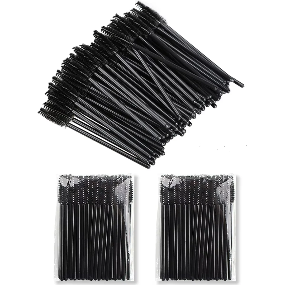 500 Uds. Aplicador de carretes de pestañas desechables para extensión de pestañas herramienta de maquillaje venta al por mayor cepillos de pestañas varitas