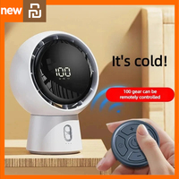 Xiami Youpin Portable Desk Fan Rechargeable High Speed Cycling Fan With Timer Strong Airflow Mijia Office Home Desktop Cooling