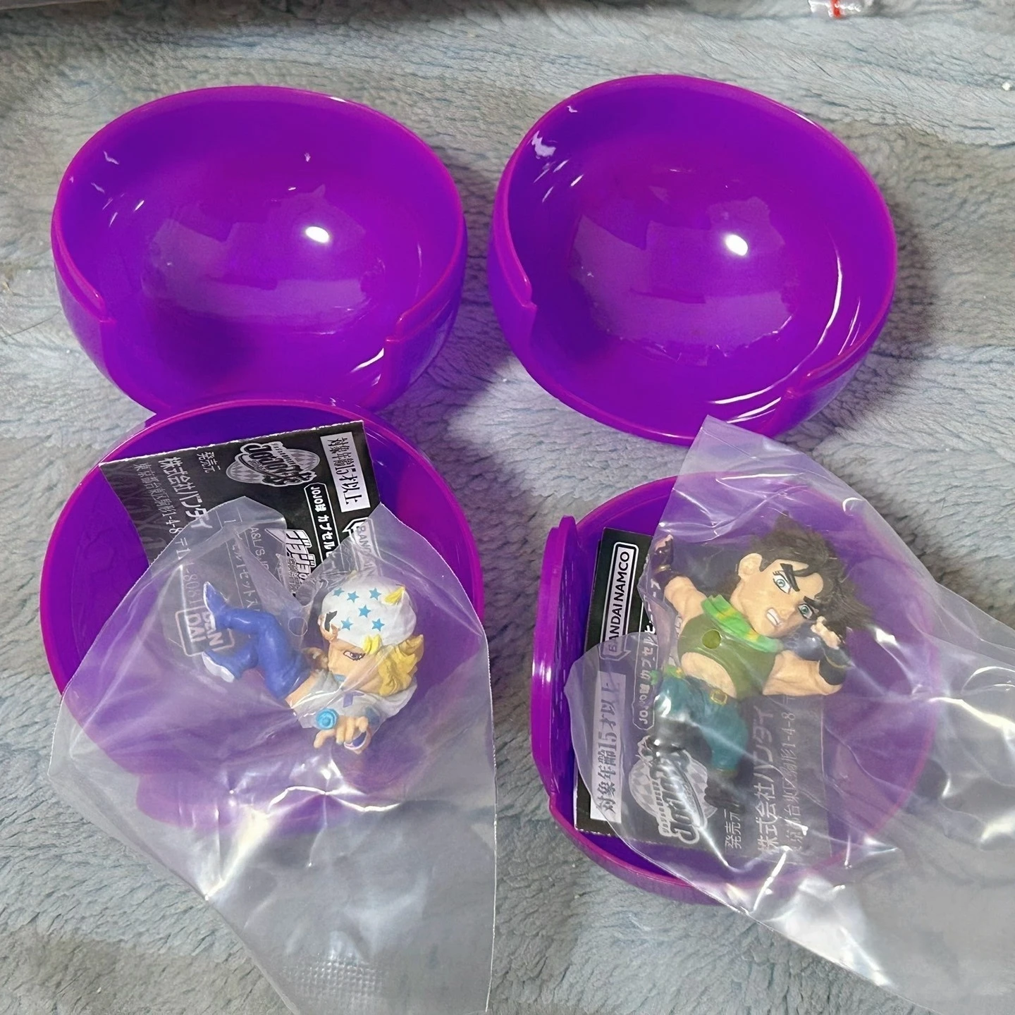 

Оригинальные коллекционные мини-игрушки Bandai Gashapon Jojo's Bizarre Adventure, 4 шт., Джозеф Джостар, Джотаро Куджо