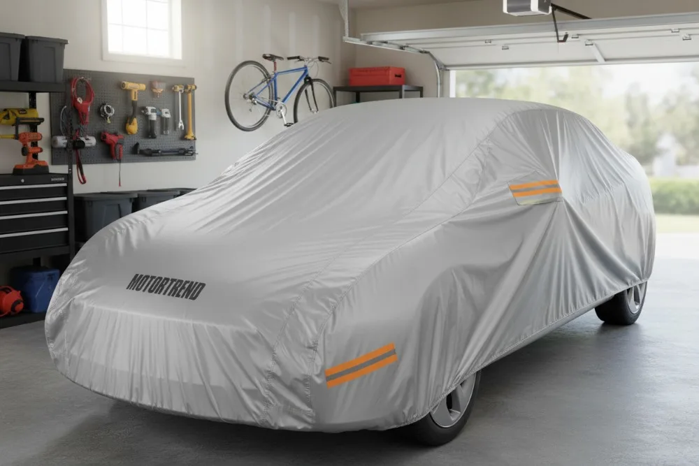 

Heavy Duty Waterproof Car Cover All Weather Protection for SUV Truck Snow Rain Sun UV Fits up to 210"