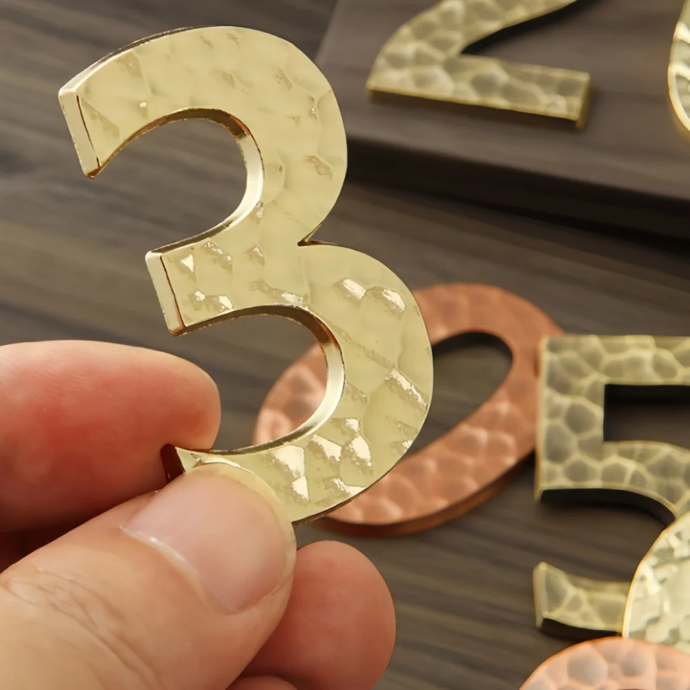 1pc Magnetic Attraction House Number Outdoor  Apartment Door Number Metal Address Sign #0-9 Door Plate Number