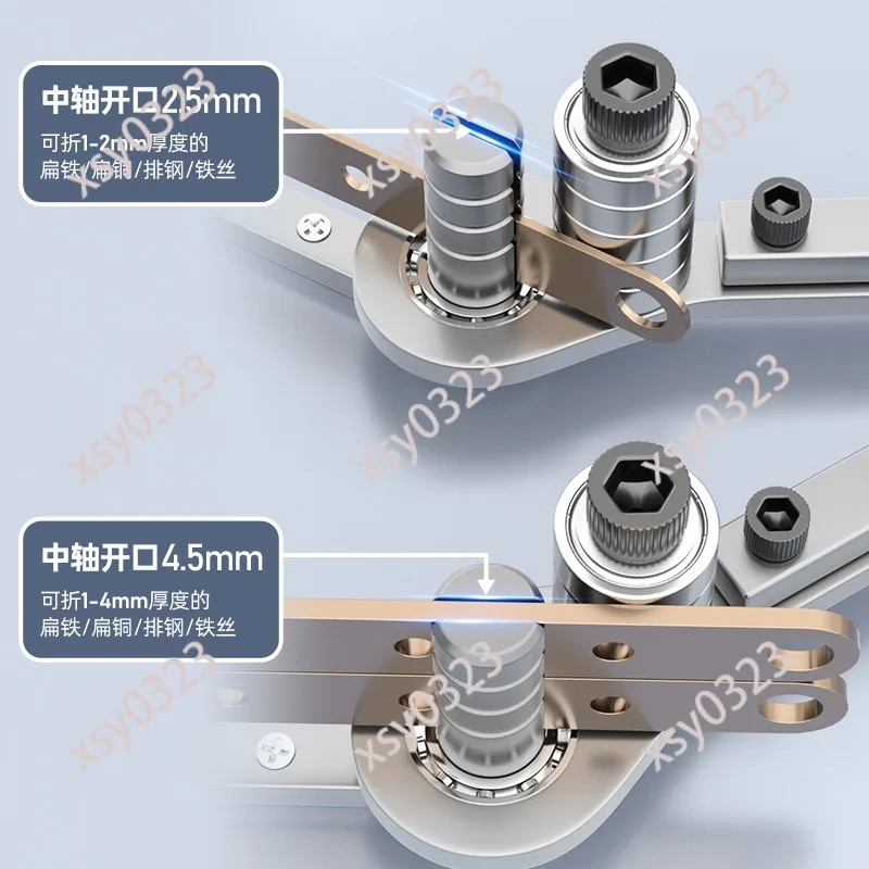 Manual Flat Iron Bender Copper Bar Bending Tool 90 Degree Angle Bender for Steel Plate Wire