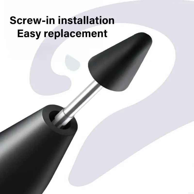 고 응답 성 스타일러스 교체 팁 포커스를위한 스크래치 저항 표면 스크래치 스크래치 표면 스타일러스 패드 매끄럽게 쓰기 경험