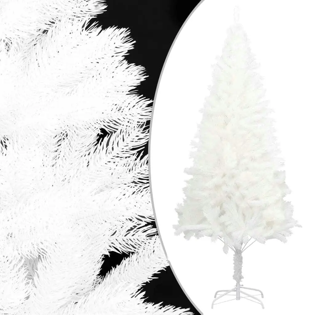 5 ft White Artificial Christmas Tree with Realistic Needles - Perfect Holiday Decor