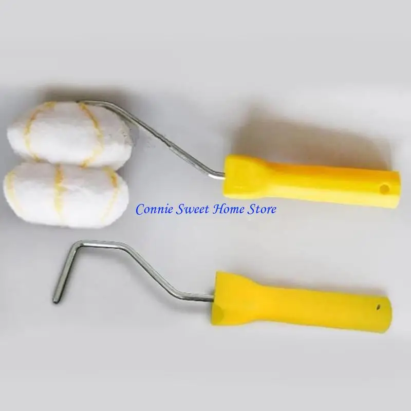LXAF Dual Purpose Paint Roller Paint Edger Roller Brush Home Paint Brushes for Painting Inside & Outside Corners of Walls